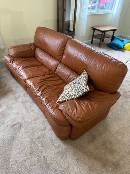 Italian Leather Sofa & Loveseat