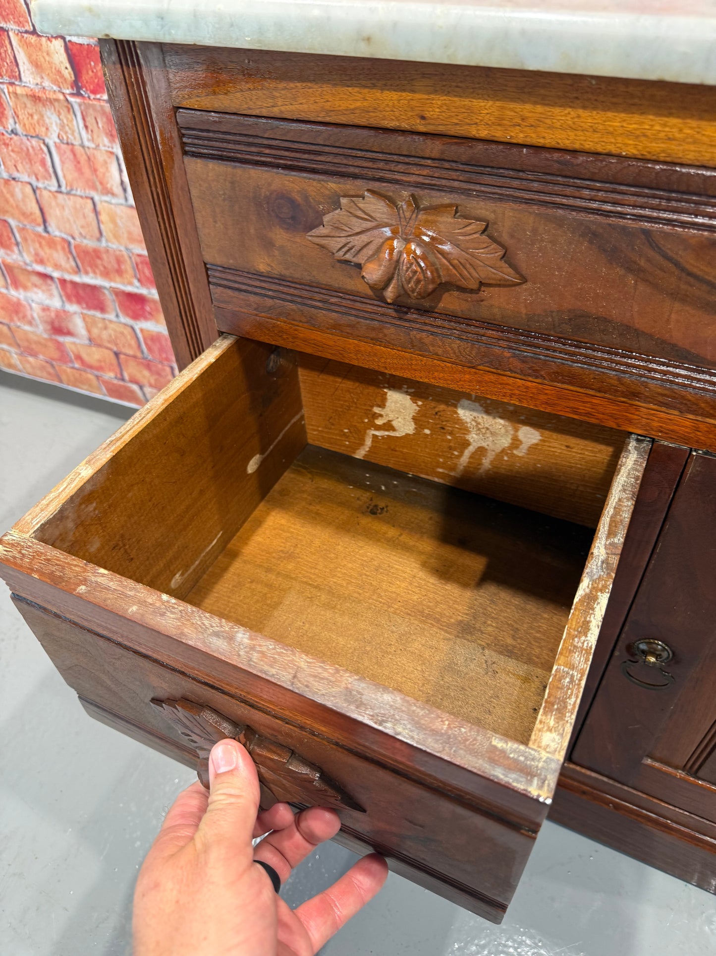 Antique Washstand - Marble Top
