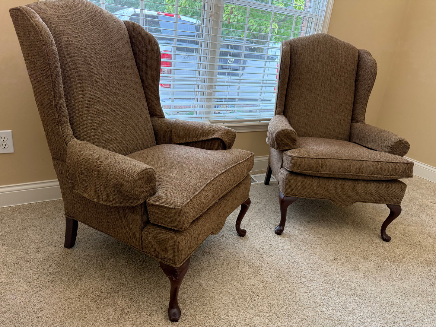 Brown Wingback Chairs
