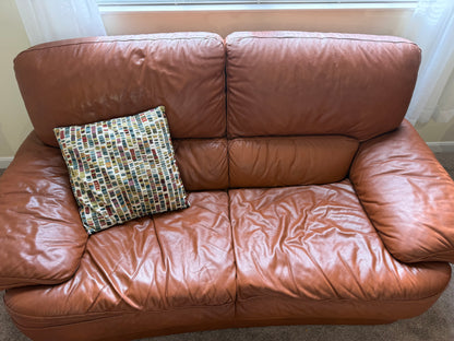 Italian Leather Sofa & Loveseat