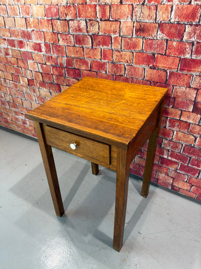 Antique Sloped End Table