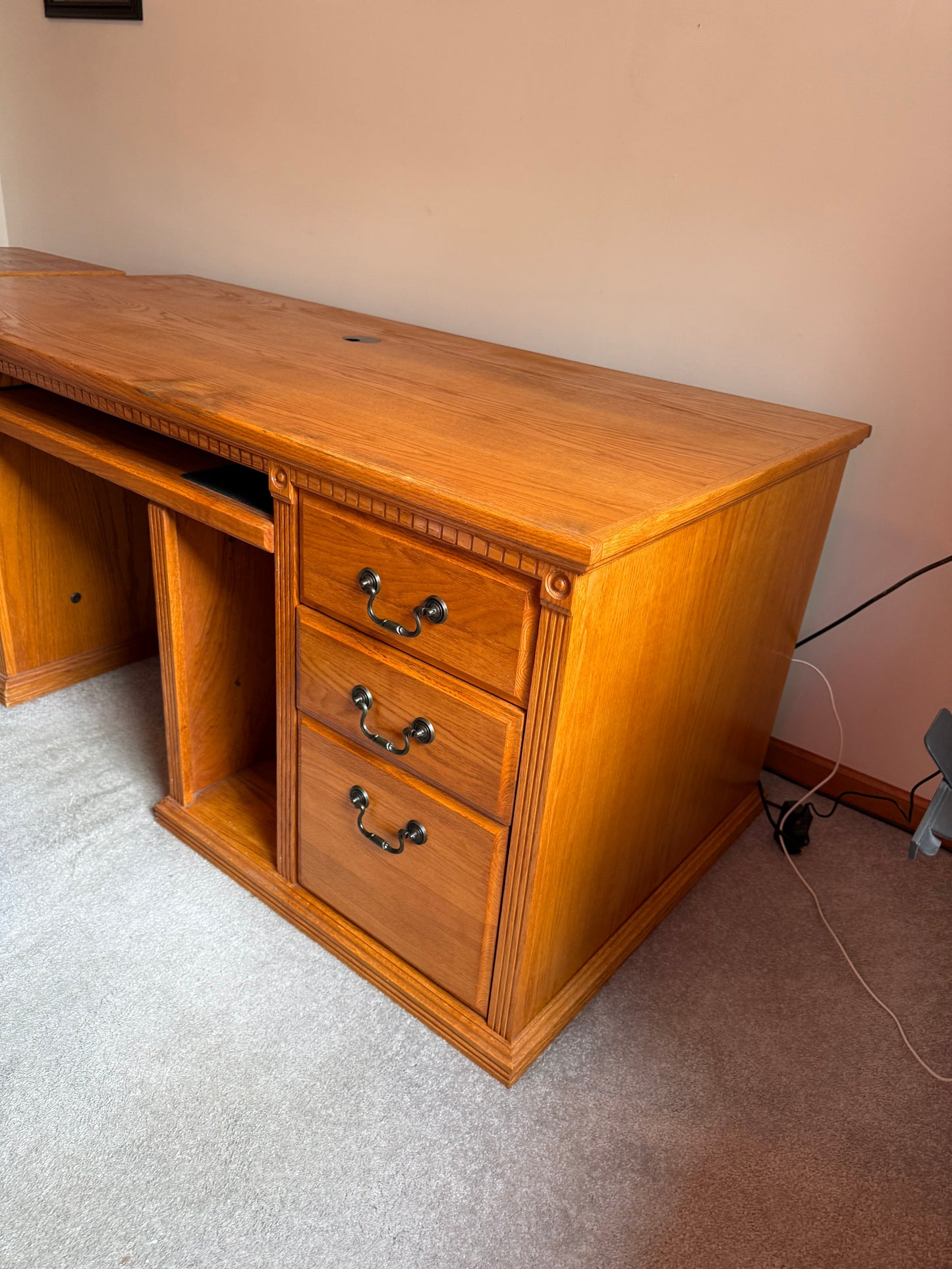 Desk, Chair & Filing Cabinet
