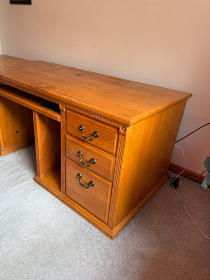 Desk, Chair & Filing Cabinet
