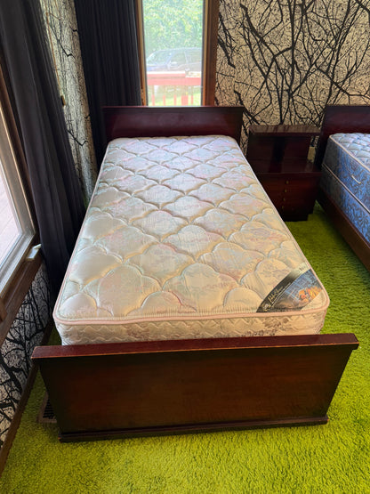 Vintage Twin Beds & Nightstand