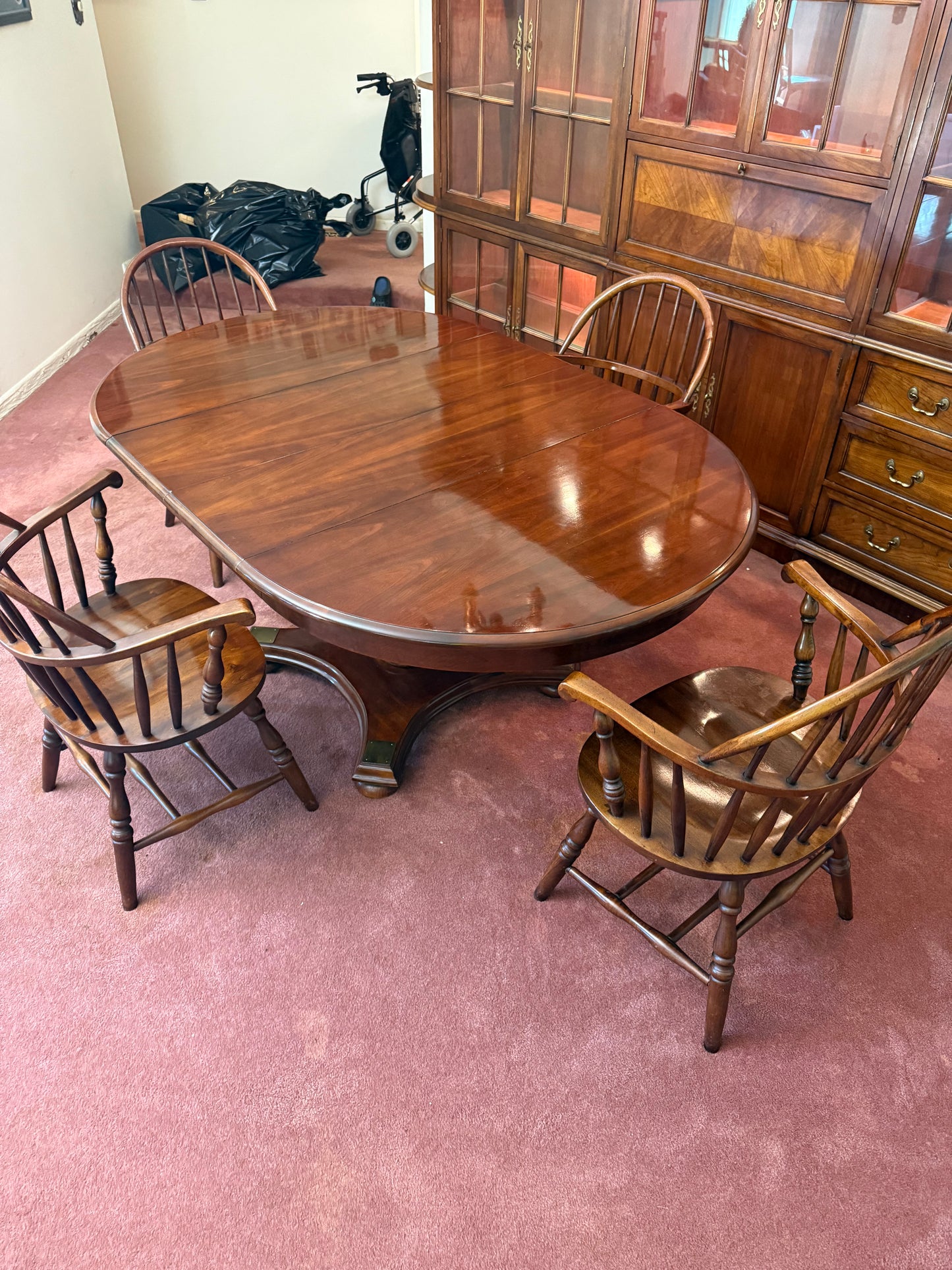 Solid Wood Dining Table & 4 Chairs