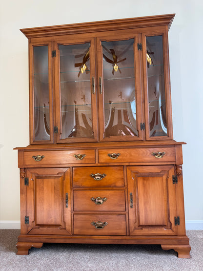 Young Republic Tell City Maple China Cabinet