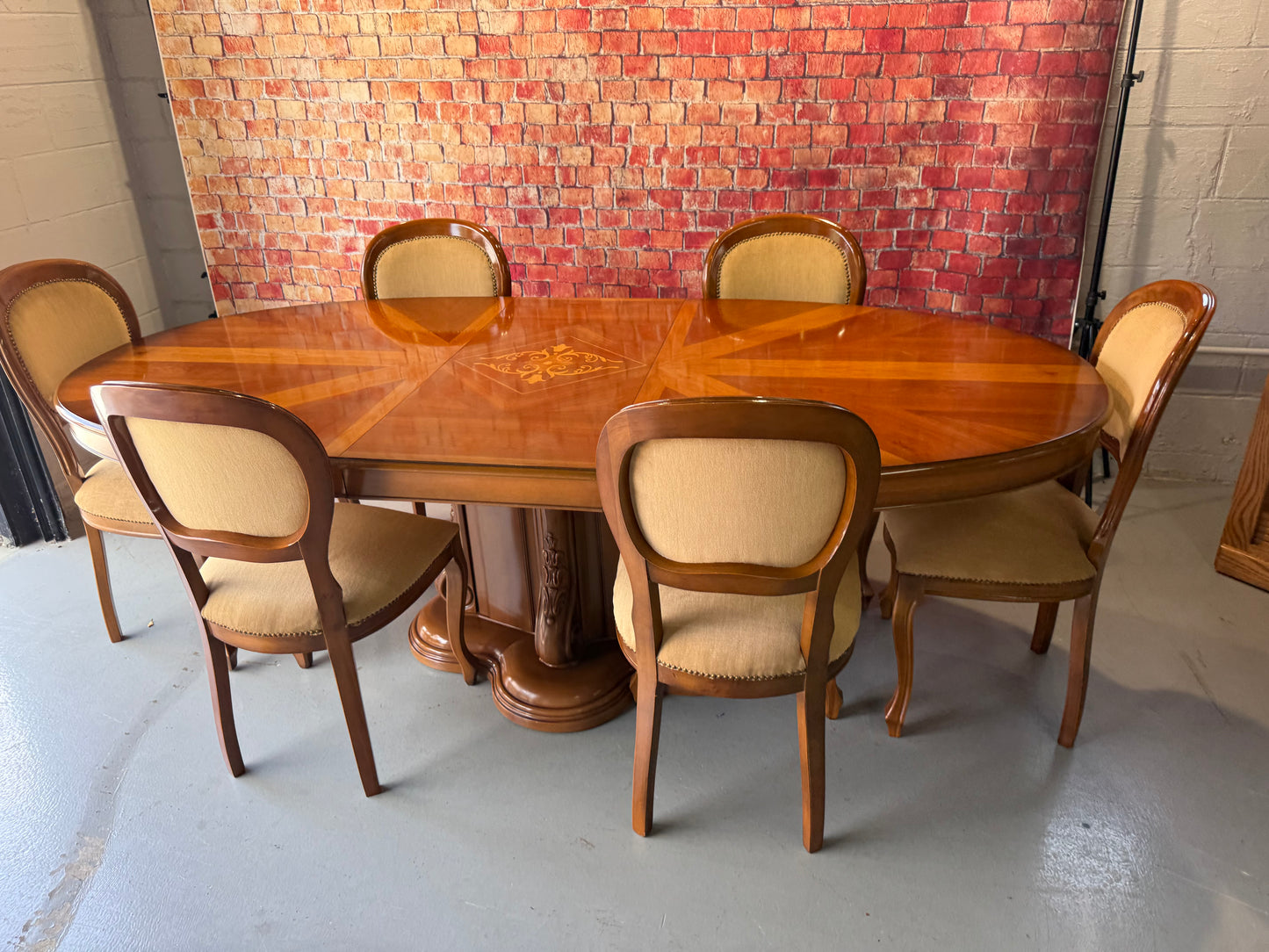 Italian Dining Table & 6 Chairs