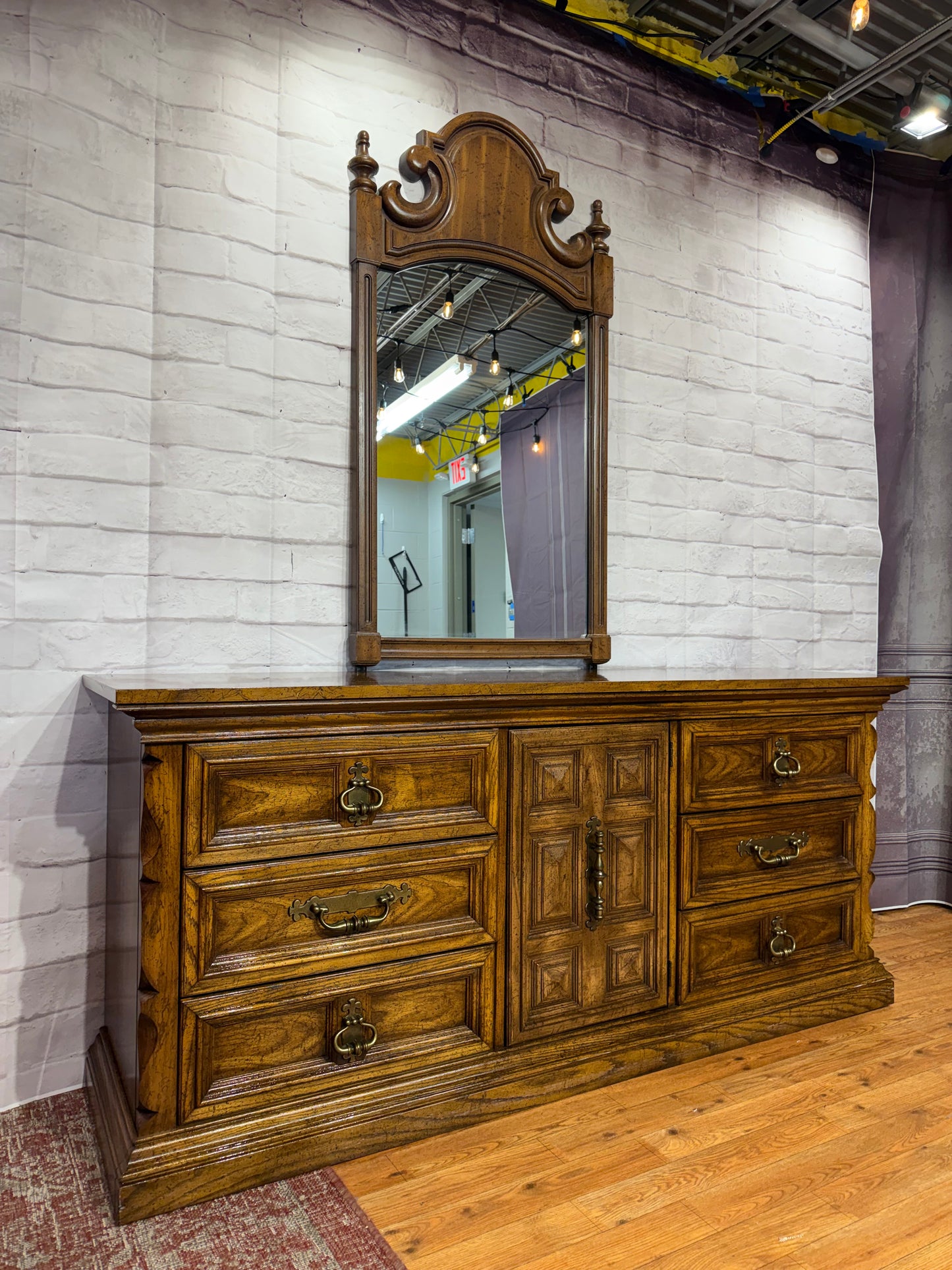 Vintage Dresser & Mirror