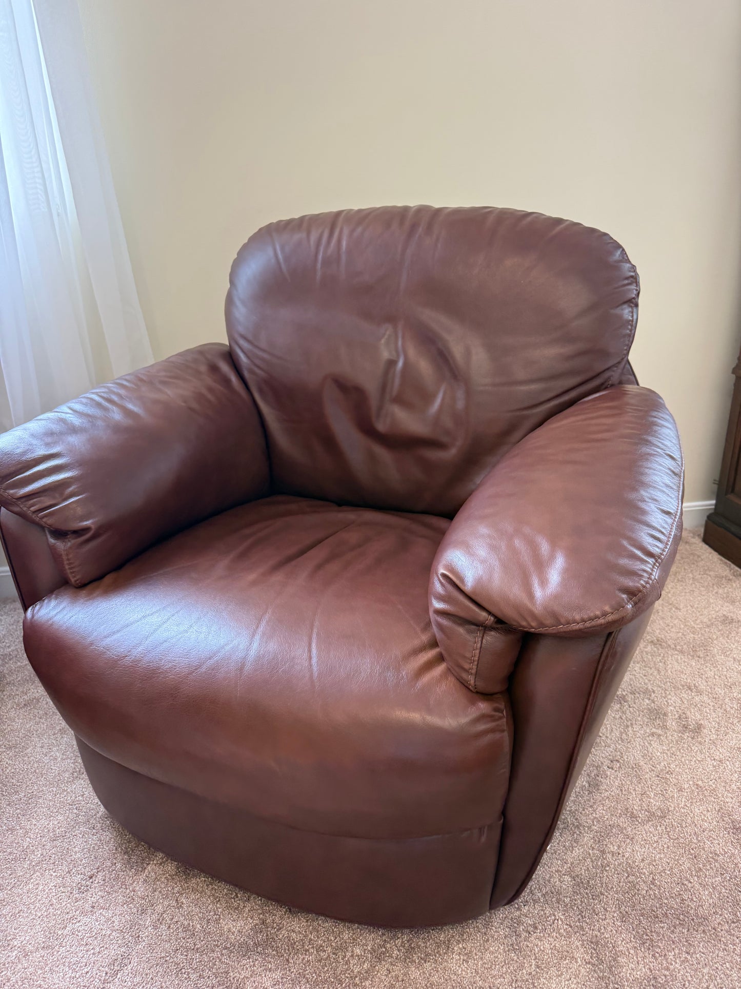 Leather Swivel / Rocking Chair