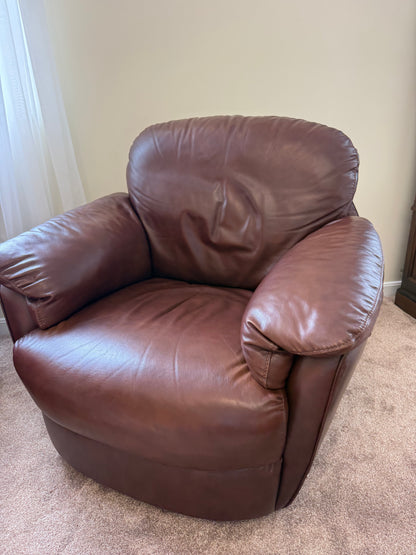 Leather Swivel / Rocking Chair
