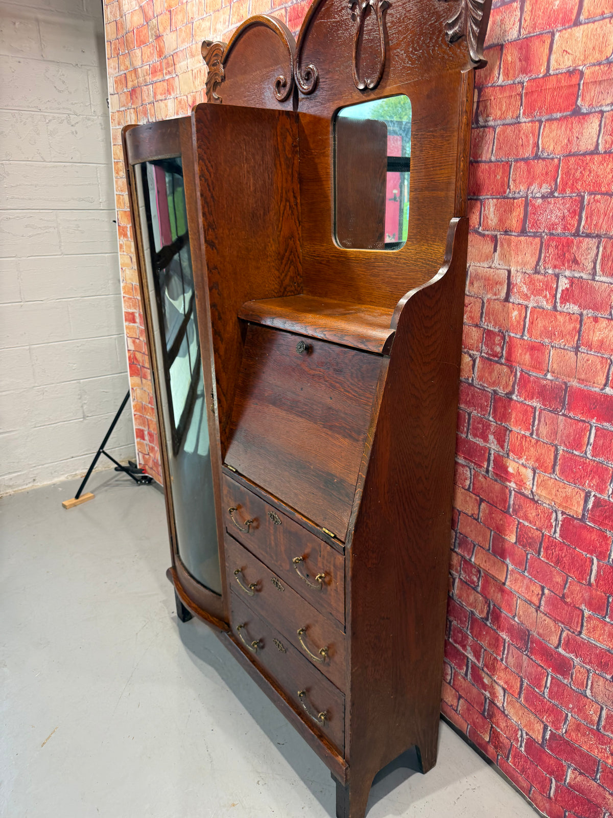 Antique Victorian Secretary Desk / Bookshelf