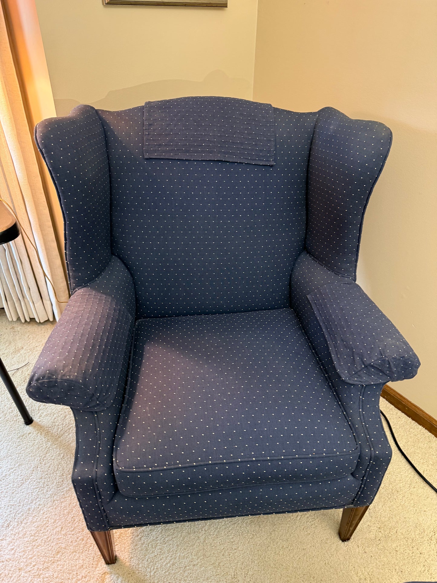 Wingback Chair and Ottoman