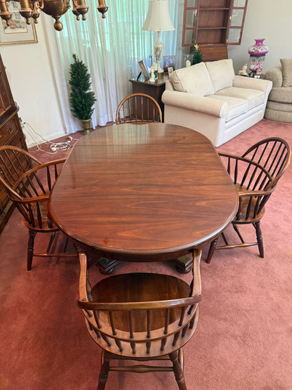 Solid Wood Dining Table & 4 Chairs