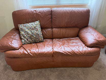 Italian Leather Sofa & Loveseat