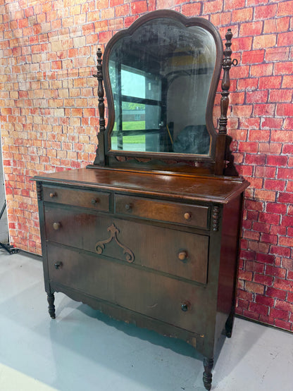 Antique Dresser w/ Mirror