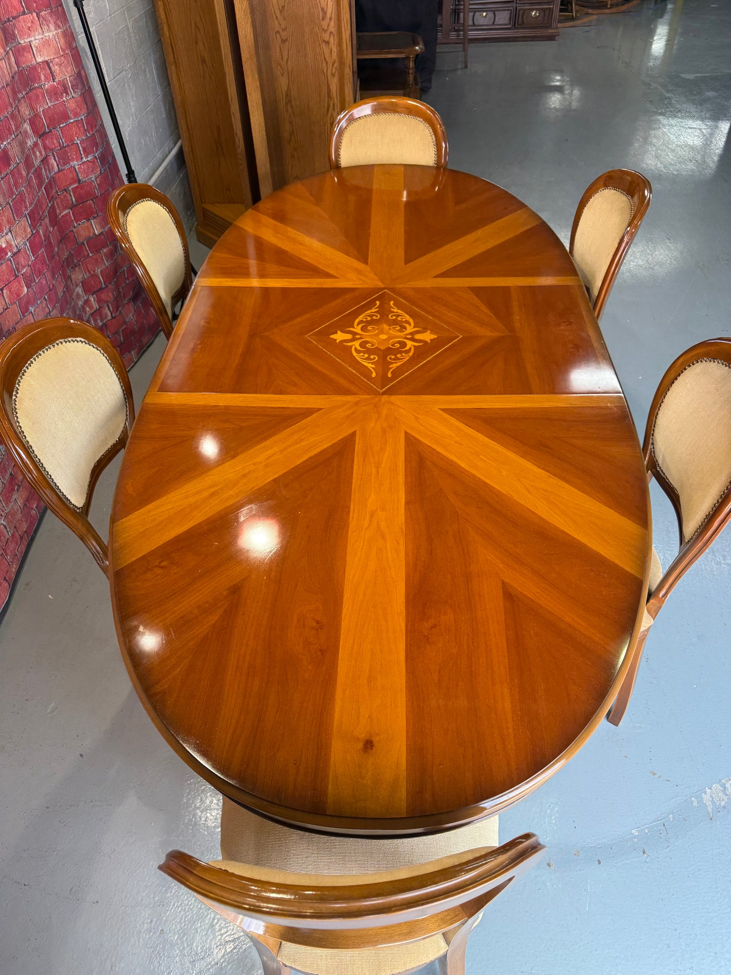 Italian Dining Table & 6 Chairs