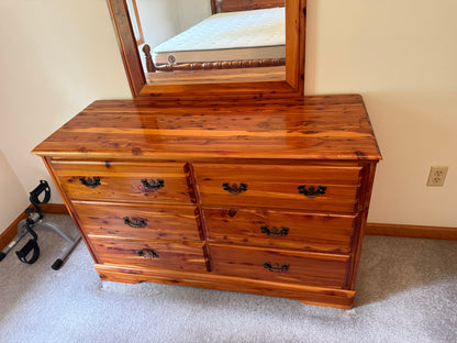 Cedar Dresser & Mirror