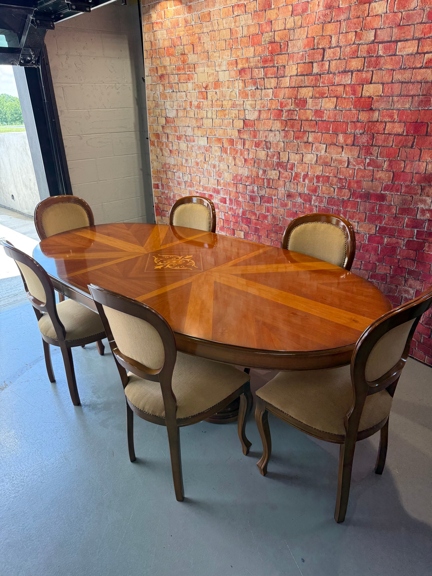 Italian Dining Table & 6 Chairs