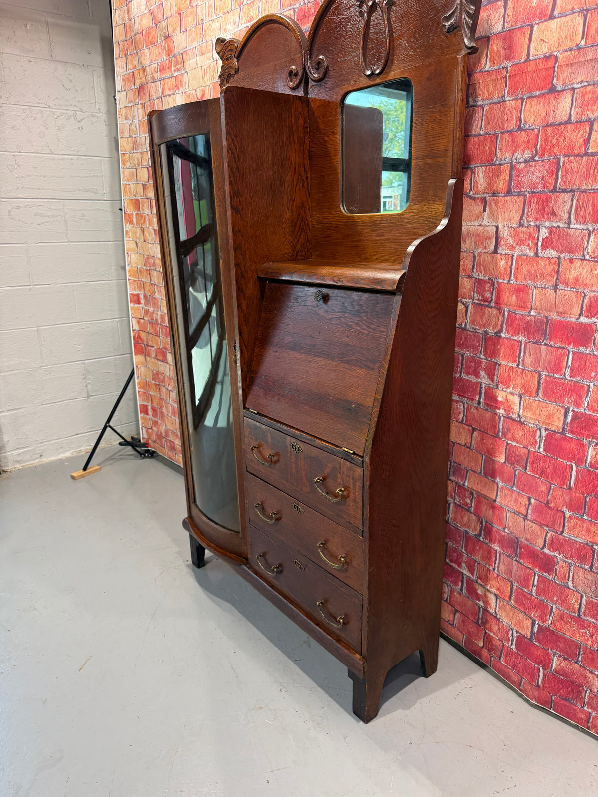 Antique Victorian Secretary Desk / Bookshelf