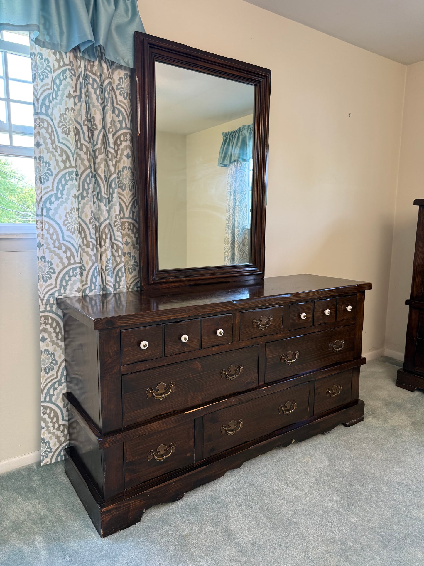 Pine Dresser & Mirror