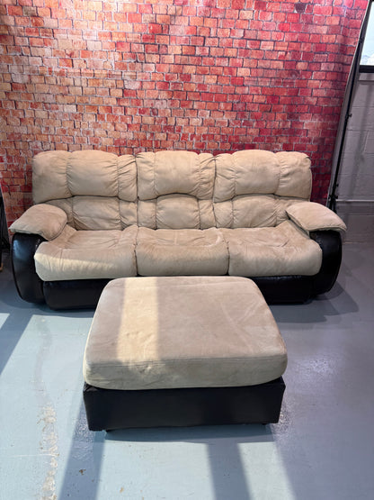 Reclining Sofa, Recliner & Ottoman