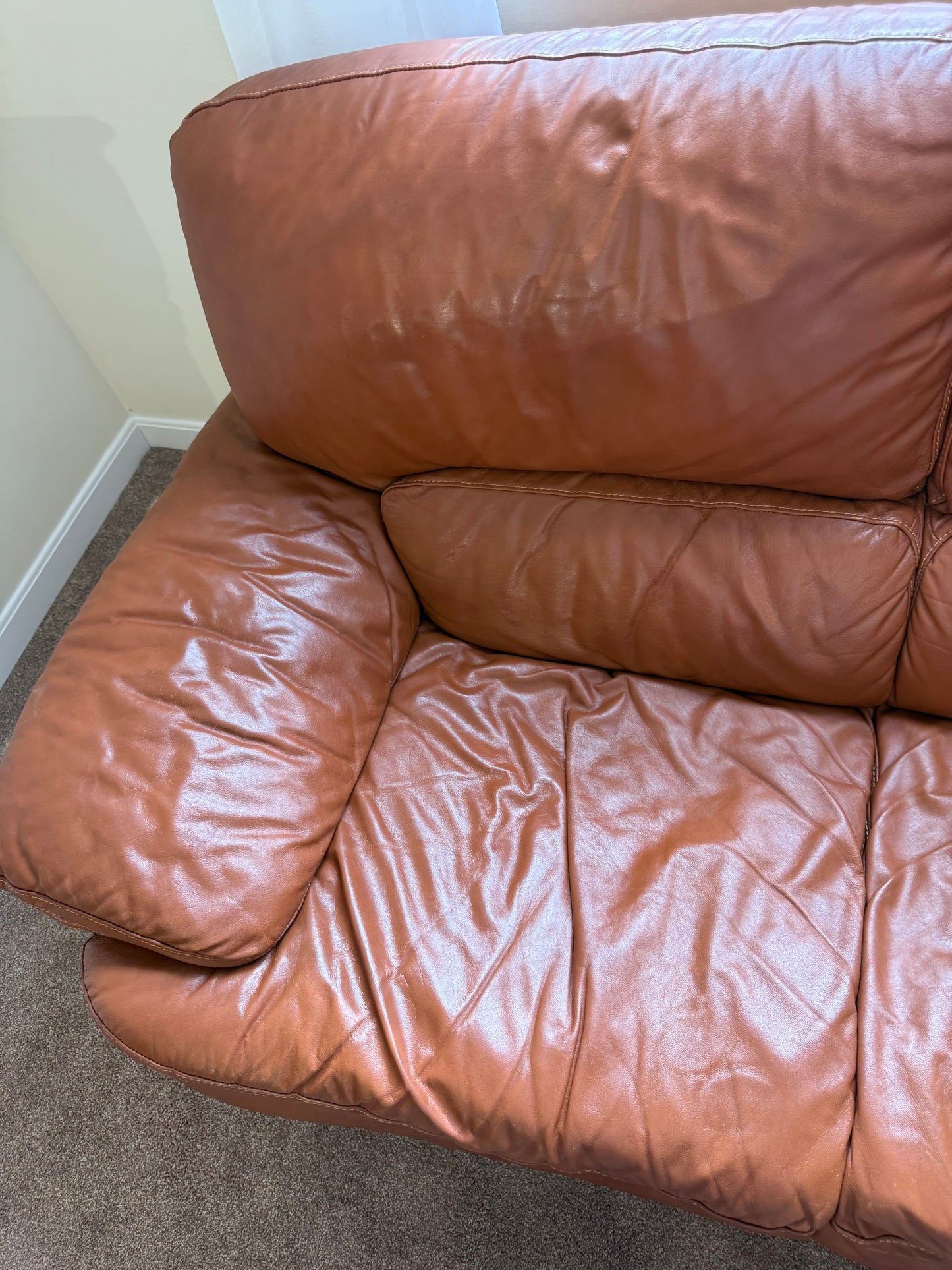 Italian Leather Sofa & Loveseat