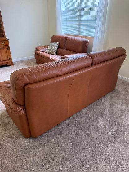 Italian Leather Sofa & Loveseat
