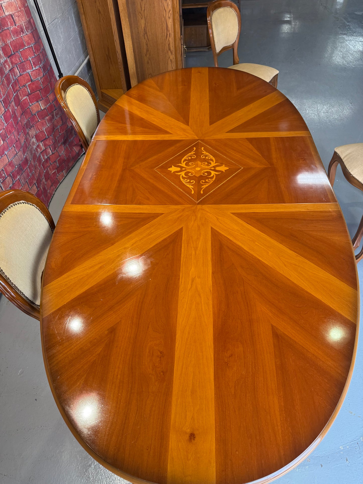 Italian Dining Table & 6 Chairs