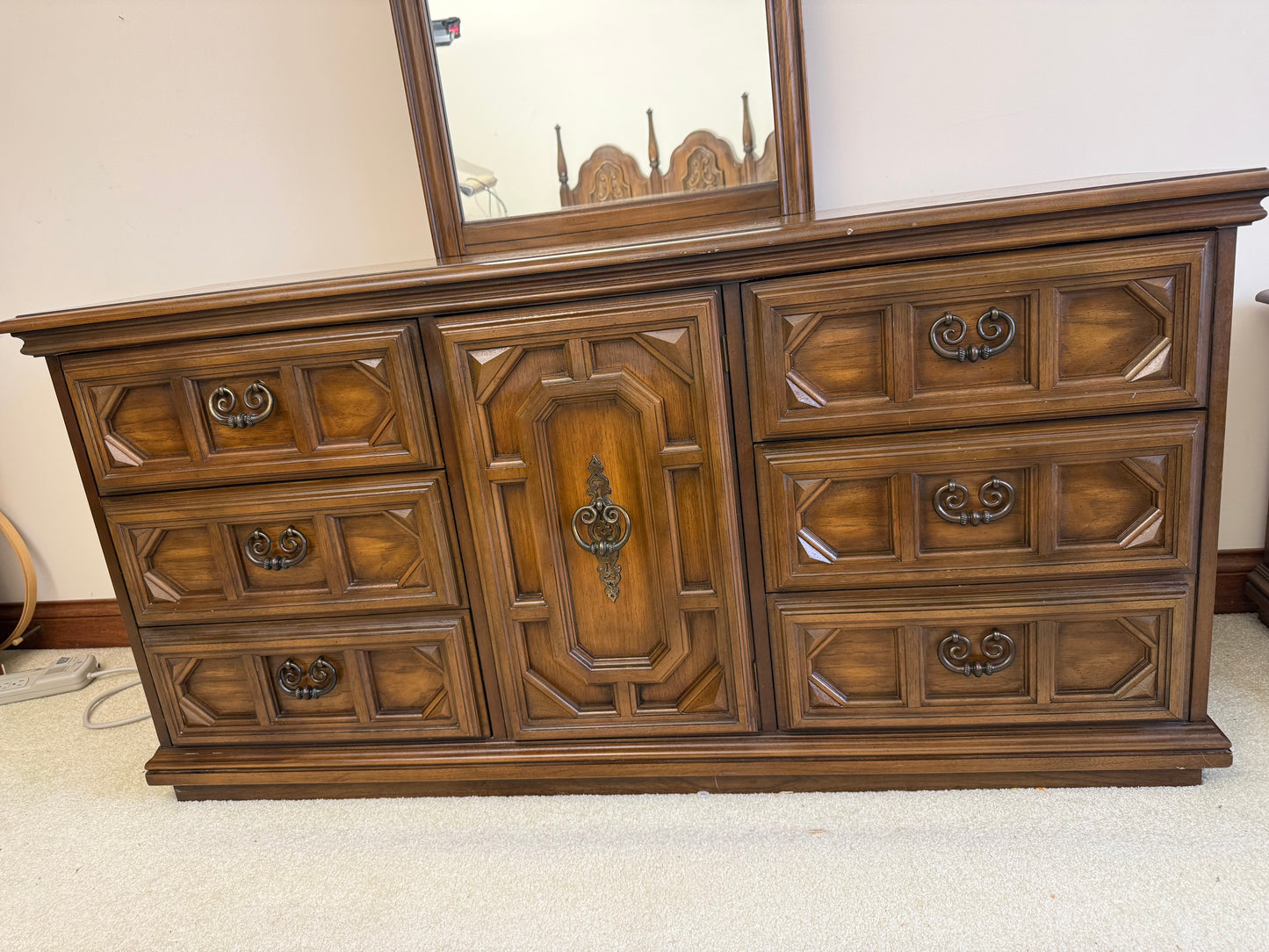 Vintage Dresser & Mirror