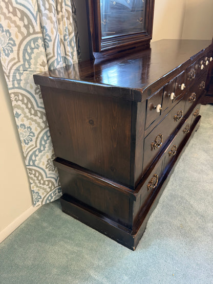 Pine Dresser & Mirror