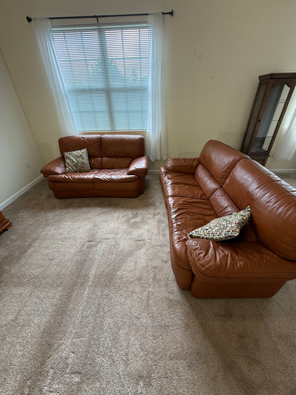 Italian Leather Sofa & Loveseat