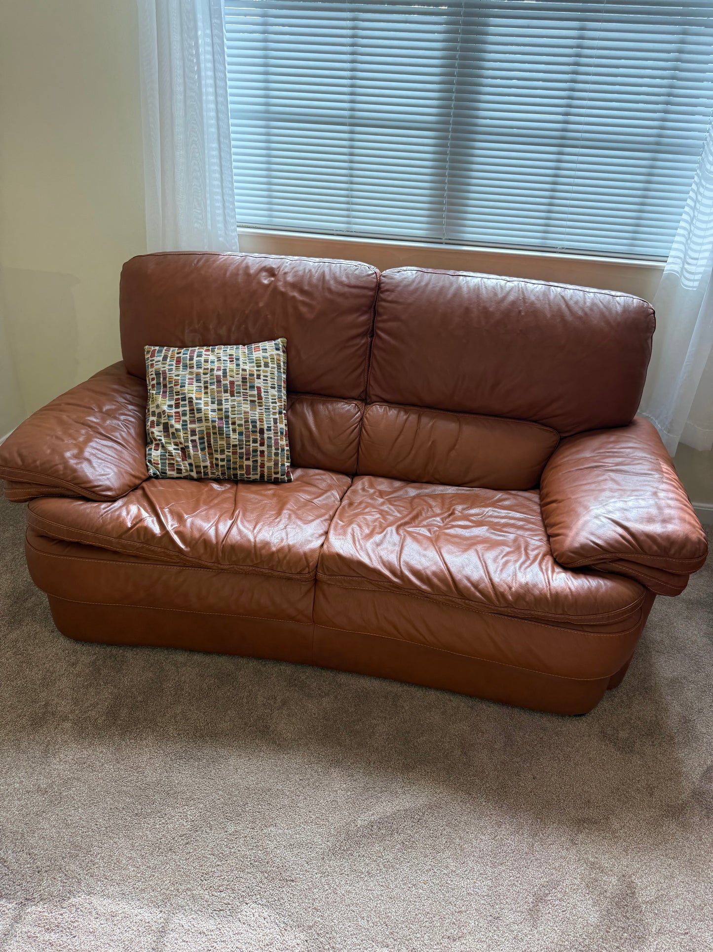 Italian Leather Sofa & Loveseat