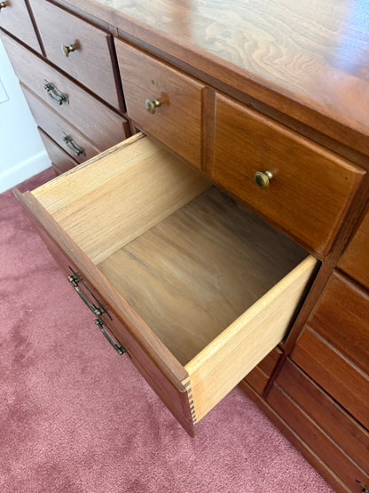 Walnut Dresser & Mirror