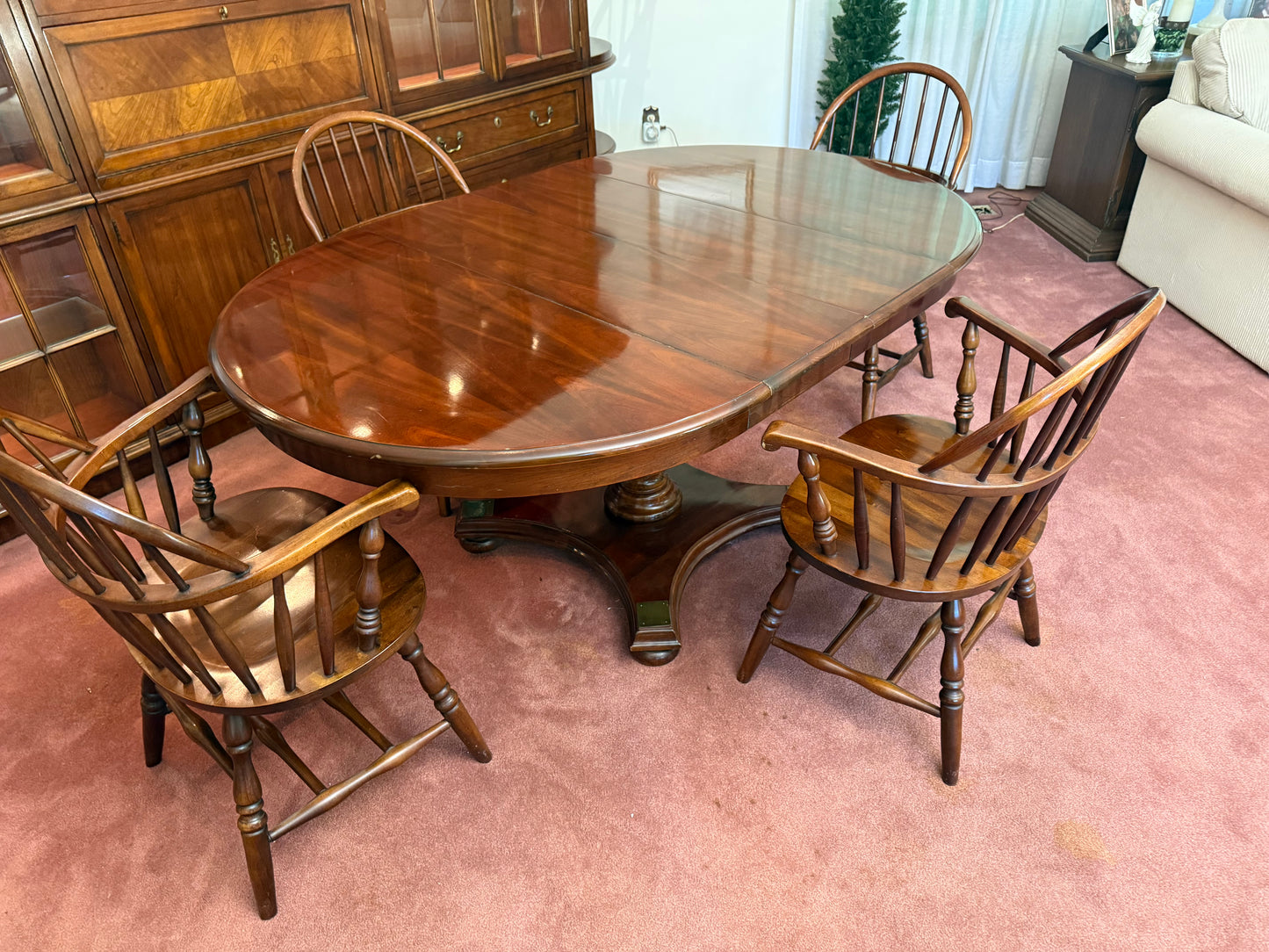 Solid Wood Dining Table & 4 Chairs