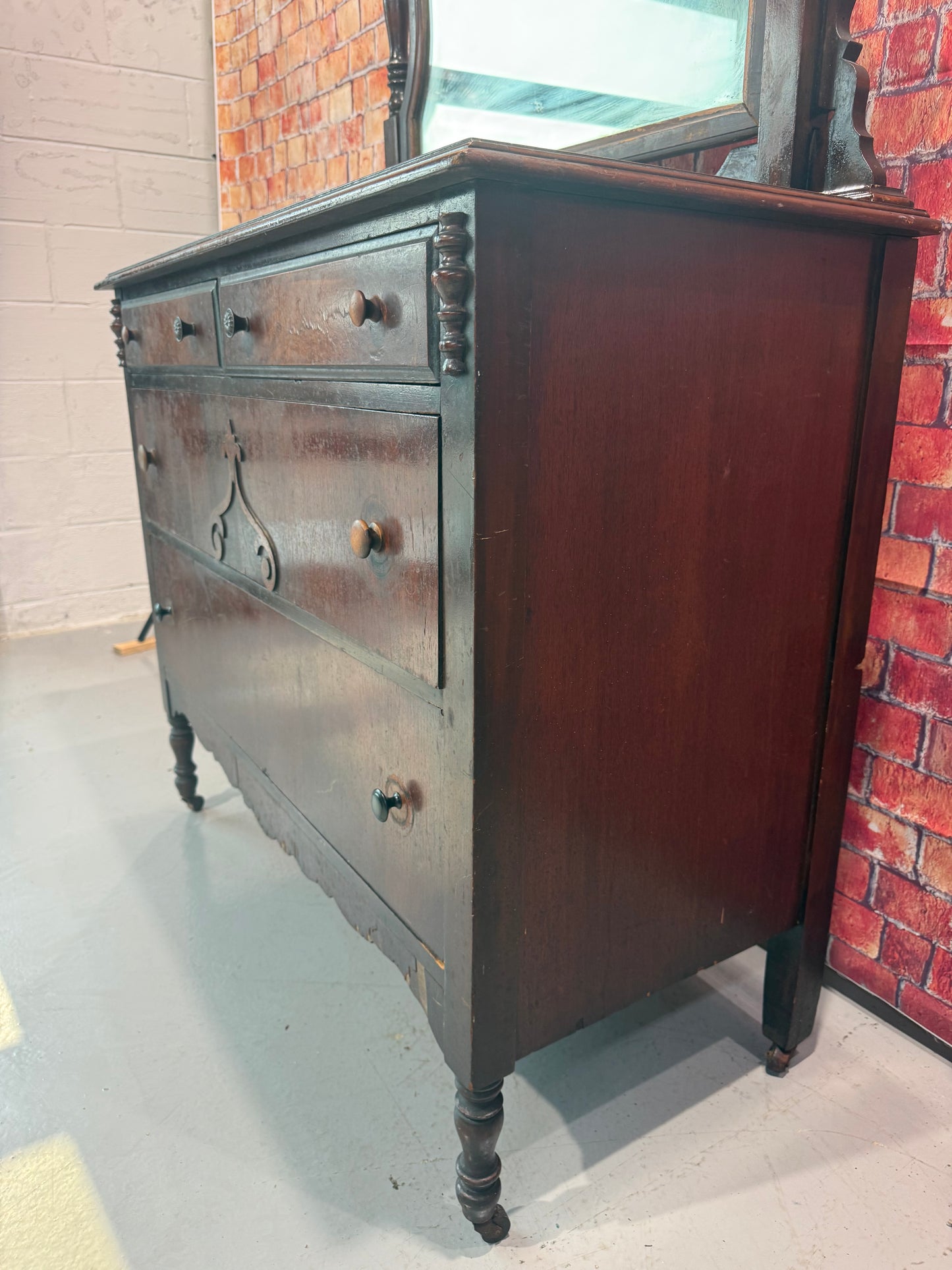 Antique Dresser w/ Mirror