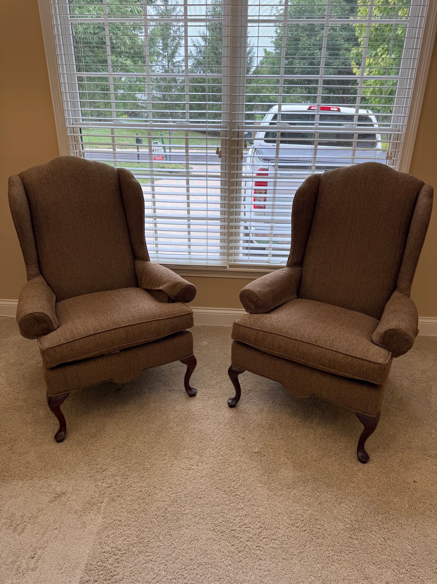 Brown Wingback Chairs