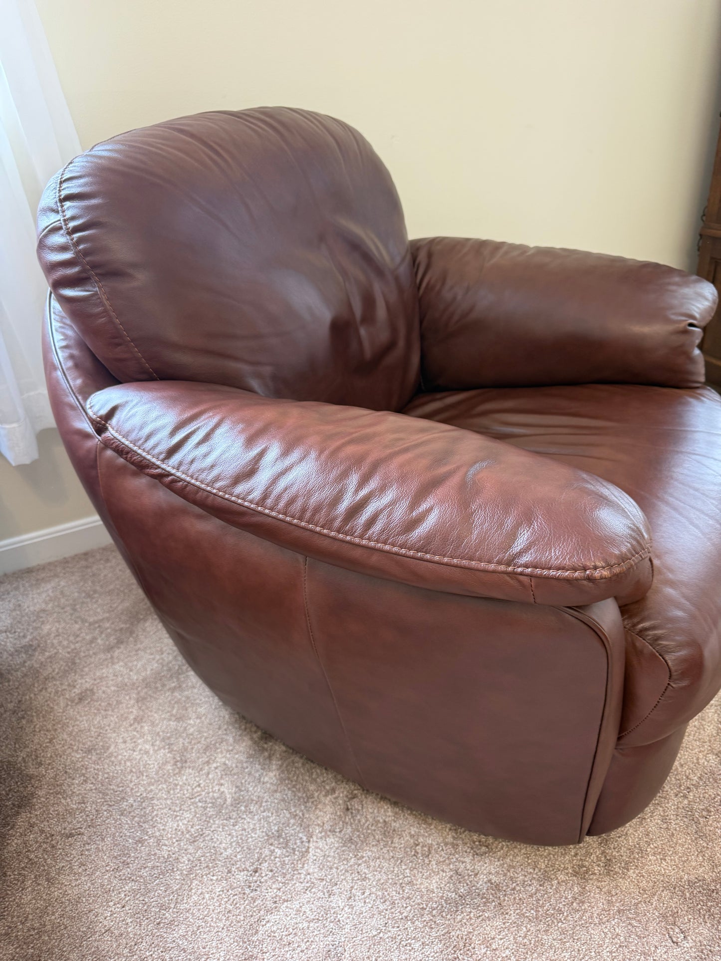 Leather Swivel / Rocking Chair