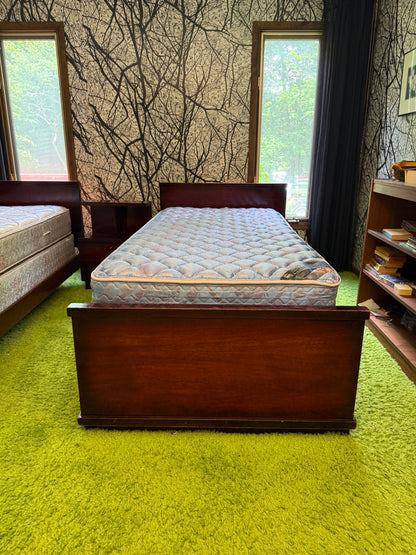 Vintage Twin Beds & Nightstand