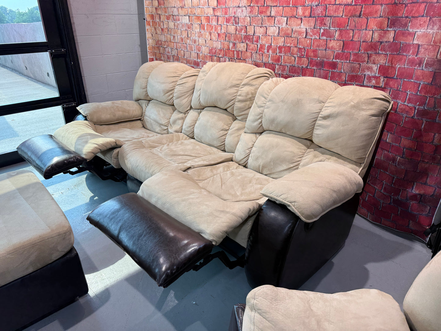 Reclining Sofa, Recliner & Ottoman