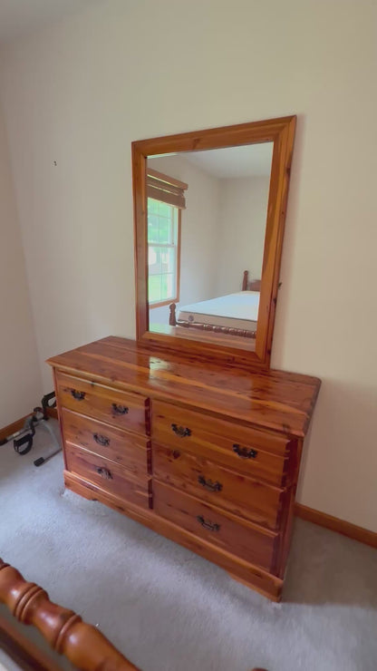 Cedar Dresser & Mirror