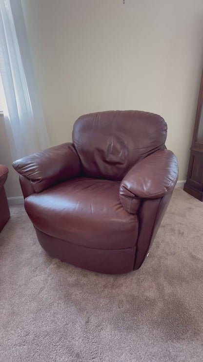 Leather Swivel / Rocking Chair