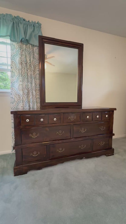 Pine Dresser & Mirror
