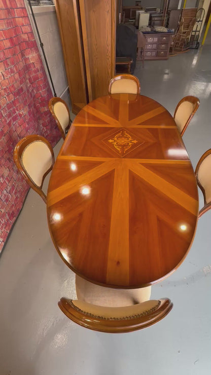 Italian Dining Table & 6 Chairs