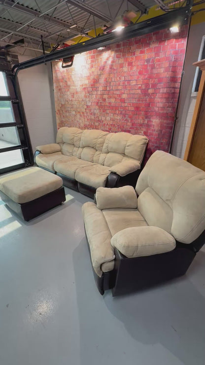 Reclining Sofa, Recliner & Ottoman