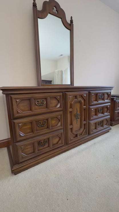 Vintage Dresser & Mirror