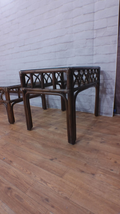 Rattan Coffee Table & End Tables
